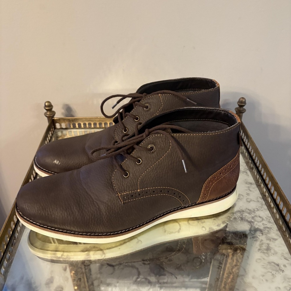 Bass Shoes Mens Size‎ 11 Brown Chukka Boots Synthetic Upper Casual Lace Up